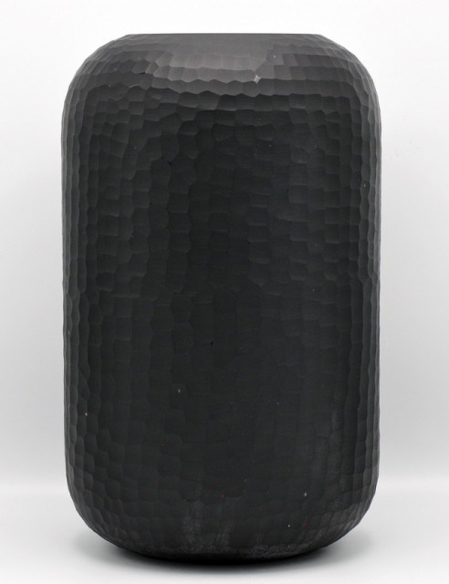 O4HOME + Vaas, glas gesneden, zwart L